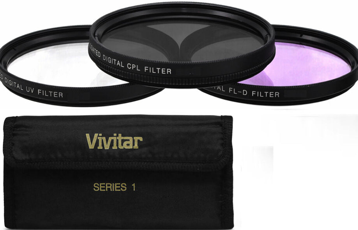 40.5Mm HD 3 FILTER KIT+LENS HOOD + LENS CAP + ACCESSORIES for SONY ALPHA A6000