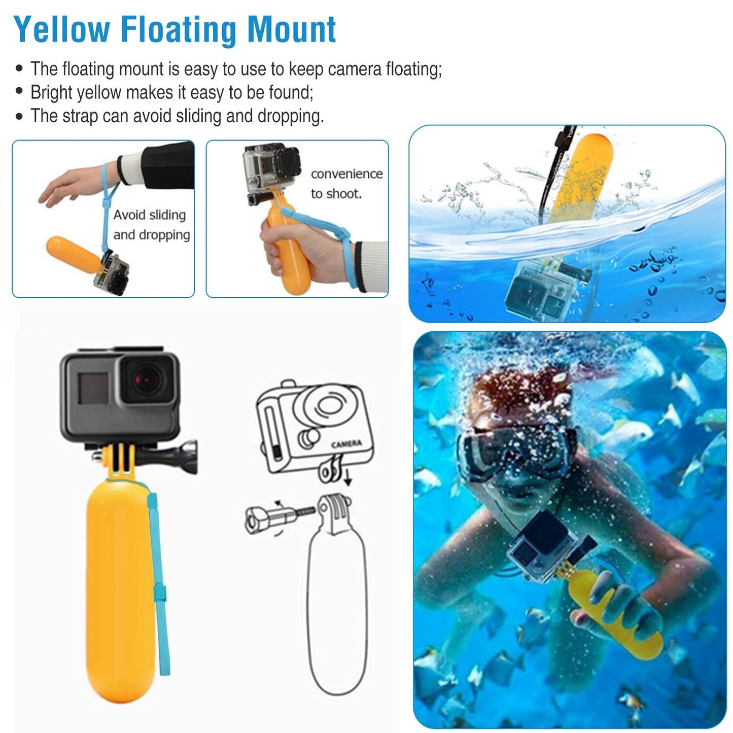 26In1 Head Chest Mount Monopod Accessories Kit Fit for Gopro Hero 1 2 3 4 5