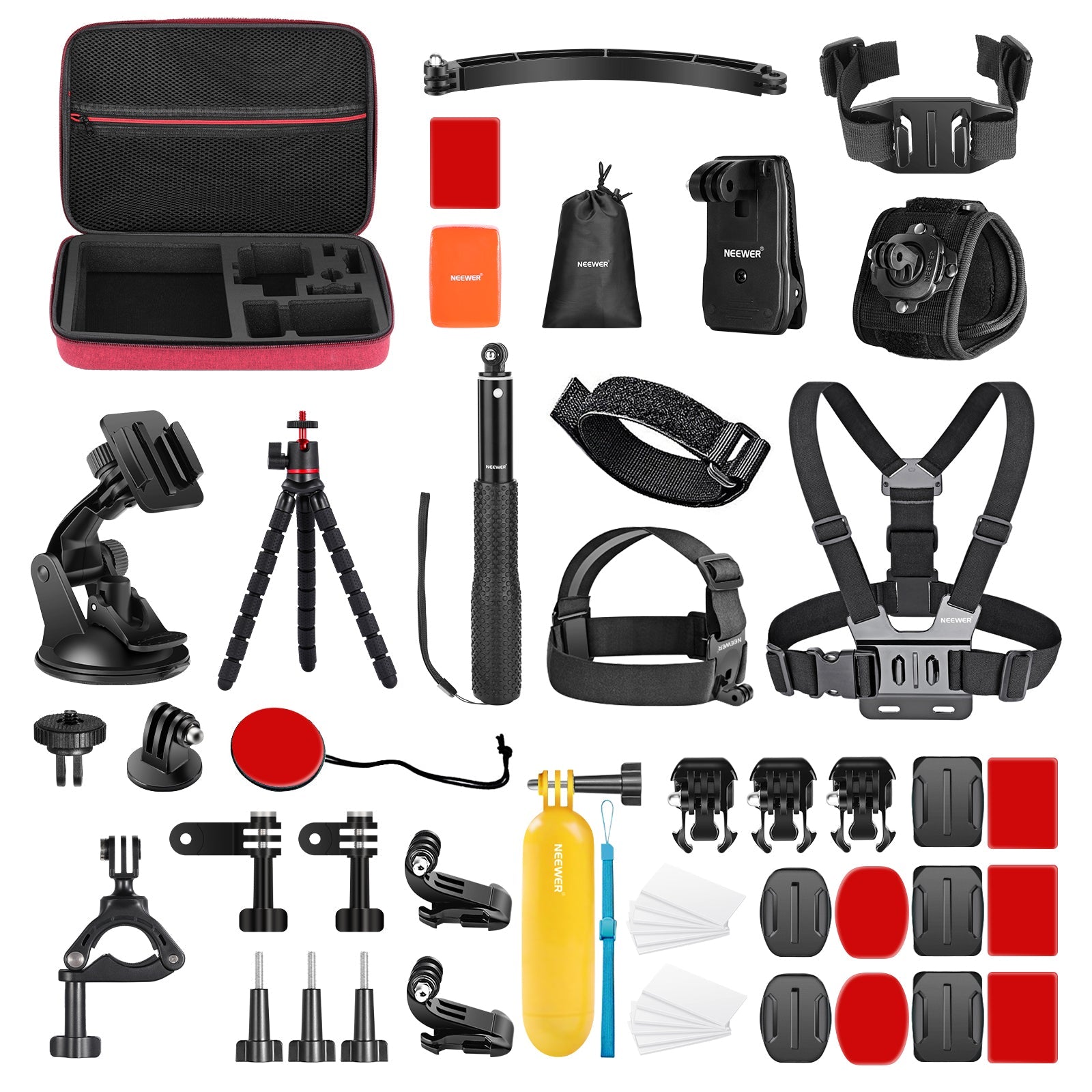 NEEWER 50 in 1 Action Camera Accessory Kit