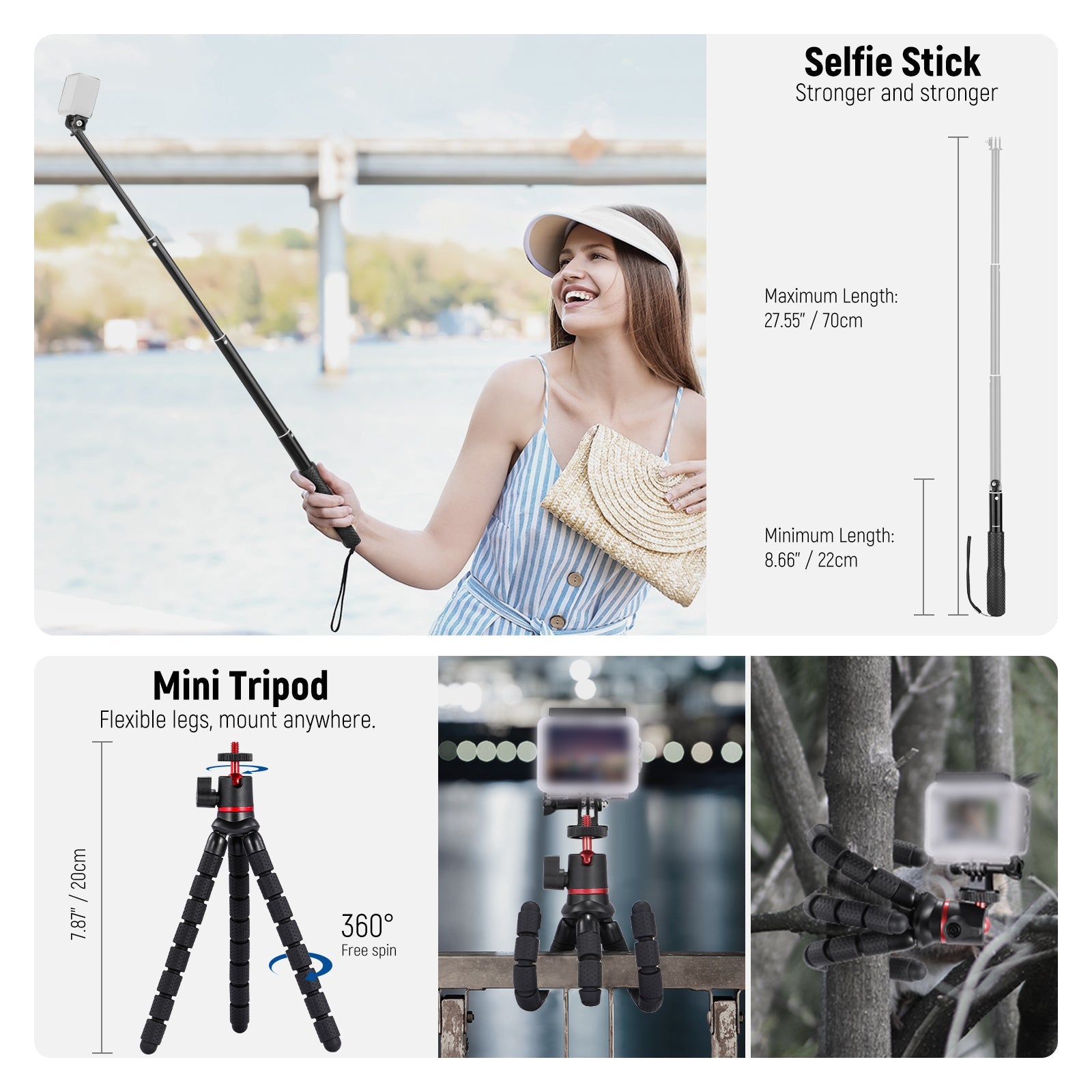NEEWER 50 in 1 Action Camera Accessory Kit