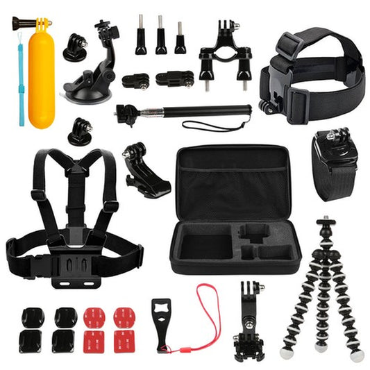 26In1 Head Chest Mount Monopod Accessories Kit Fit for Gopro Hero 1 2 3 4 5