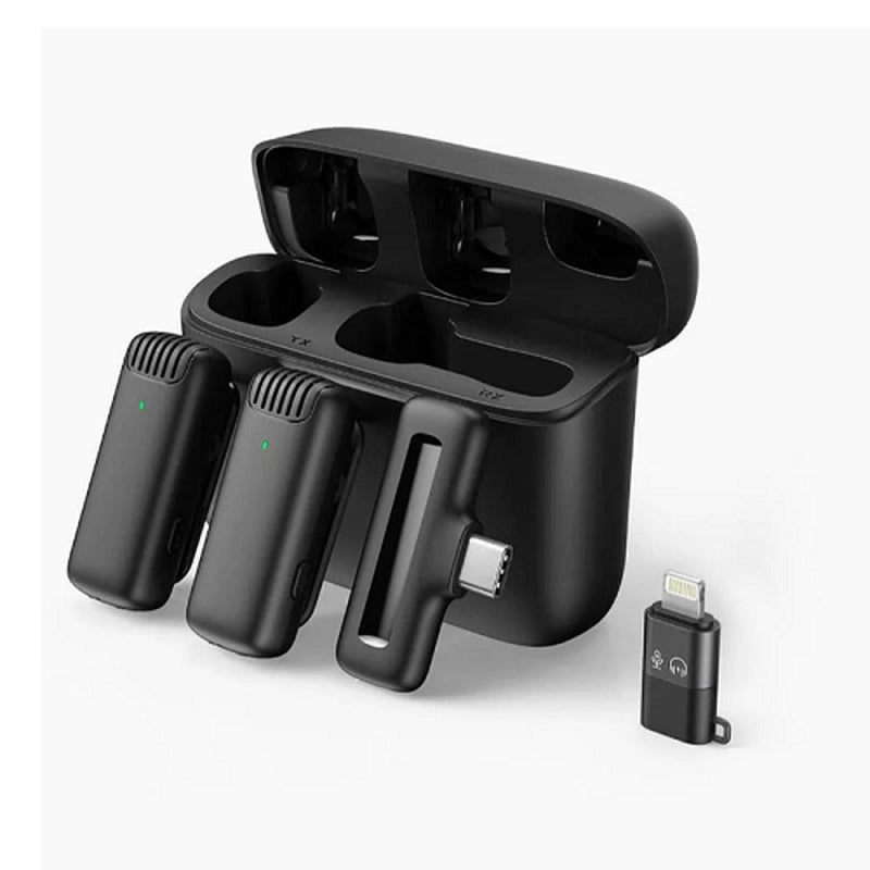Lavalier Microphone Wireless Audio Video Recording Mini Mic for Android/Iphone
